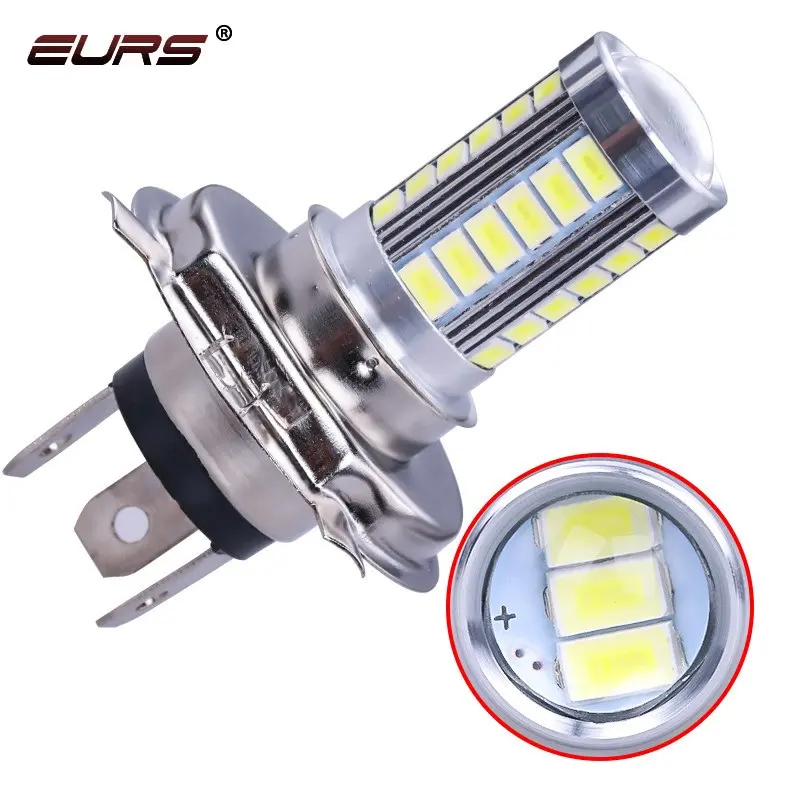 EURS car led fog lamp H7 led H4 5630 33SMD motorcycle DC12V 10W 1200LM H11 H16 9005 9006 LED