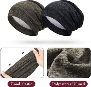 Wholesale Unisex Chemo Beanies with Hair Care Satin Lining Digital Printing Image Style Soft Cotton Keep <b>Warm</b> Outdoor <b>Hat</b> - Product Image 3