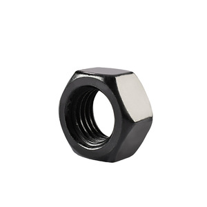 น็อตหกเหลี่ยมสแตนเลสเคลือบสีดำ M2-M20 อุปกรณ์ยึดสกรู - Product Image 1