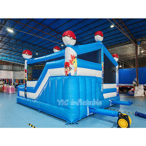 Venta al por mayor Frozen Theme Inflable Bouncer Jumping Castle con tobogán Inflable Giant Bouncer House Combo para Renta - Product Image 3