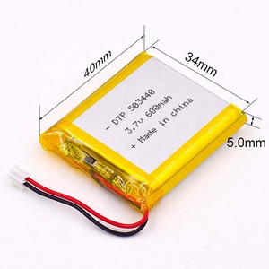 <strong>3</strong>,7 V 503440 600 mAh lithium polymer batteries for digital analog converter - Product Image 3