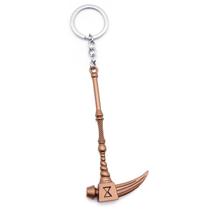 Porte-clés style anime en gros, Porte-clés épée et hache de Meliodas des <span class=keywords><strong>7</strong></span> péchés <span class=keywords><strong>capitaux</strong></span>, Breloque de sac mousqueton en alliage de zinc - Product Image 4