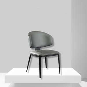 Simple y elegante arena negra acero al carbono madera maciza estilo "Bahía" garra de gato cuero comedor y muebles de hotel aplicables - Product Image 1