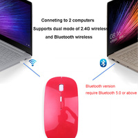 Harga murah grosir komputer ramping 2.4g Mouse nirkabel senyap untuk Laptop