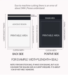 ถุงพัสดุภัณฑ์แบบย่อยสลายได้ พิมพ์โลโก้ตามสั่ง สำหรับส่งสินค้าด่วน ปิดผนึกด้วยกาวในตัว เหมาะสำหรับเสื้อผ้า - Product Image 5