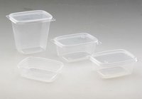 Conteneur/boîte/emballage alimentaire en plastique transparent/clair rectangulaire PE/PP avec couvercle/tasse/couvercle