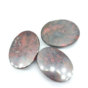 Brecciated Jasper ขนาด18x32มม. เครื่องประดับเจียระไนหลังเบี้ยทรงสี่เหลี่ยม - Product Image 5