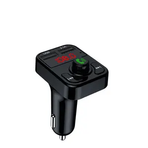 Transmisor FM para coche, adaptador inalámbrico, micrófono, receptor de Audio, reproductor de MP3 automático, Cargador rápido USB Dual 3.1A para coche