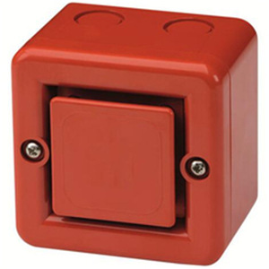 Luz indicadora LED AET, roja, cuadrada, de montaje empotrado, 85x85x85 mm, para uso industrial - Product Image 1