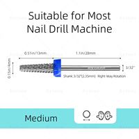 HYTOOS Embouts de sécurité en carbure pour ponceuse à ongles, ronds et coniques, pour nettoyage des cuticules et retrait du gel, outil professionnel pour manucure électrique