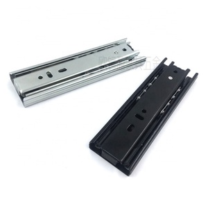 Corredera de Cajón de 3 Pliegues de 45 mm de Ancho con Rodamientos de Bolas, Cierre Silencioso y Suave para Muebles - Product Image 2