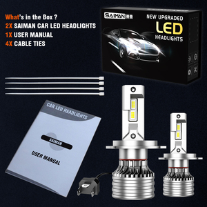 Faro automático LED Universal H4 H13 H11H1 9005 110W Luces altas Accesorio de bombilla doble con 24 meses de garantía Repuestos para automóviles - Product Image 4
