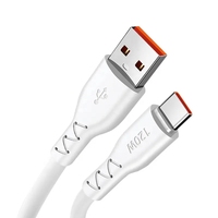 OEM kabel Data USB mikro Tipe C, kabel Data USB mikro ponsel datar tembaga murni untuk ponsel dan Samsung, kabel pengisian cepat Tipe C