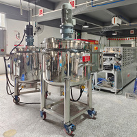 Mélangeur automatique pour crème cosmétique, machine à émulsionner avec chauffage, mélangeur horizontal