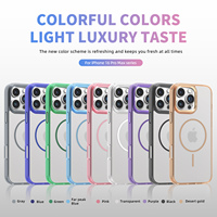 Coque de téléphone magnétique transparente antichoc pour iPhone 16e Pro Max 15 Plus 14 13 12 S25 Ultra S24 Plus couverture rigide en TPU souple
