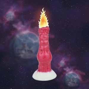 Monster Animal Thick Fantasy Alien Dog Silicone Anal Plug with Suction Cup Soft G-Spot <b>Dildo</b> for Women and Men - Product Image 4