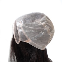 Perruque longue en Silicone Blonde, 150% de densité, cheveux naturels noués à la main,