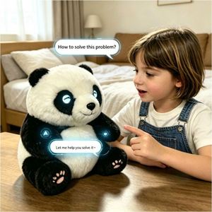 Jouet en peluche inspiré de la nature, compagnon d'inspiration artistique et de productivité, avec intelligence artificielle et yeux émotionnels - Product Image 3