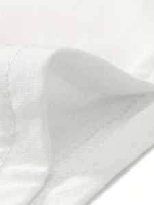 T-shirt en coton de haute qualité 3D gaufré surdimensionné uni col rond T-shirts pour hommes Impression de logo en relief personnalisé T-shirt pour hommes - Product Image 5