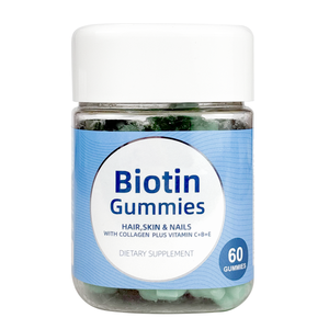 OEM Vegan Biotin rambut Gummies suplemen bebas gula dengan <span class=keywords><strong>Vitamin</strong></span> C & <span class=keywords><strong>B12</strong></span> dan seng untuk rambut dewasa kulit kuku bentuk beruang - Product Image 1