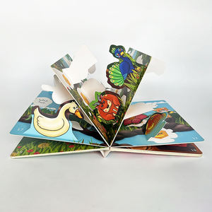 China printing factory stampa personalizzata eco-friendly children story lift the flap vision clip art board book - Product Image 4