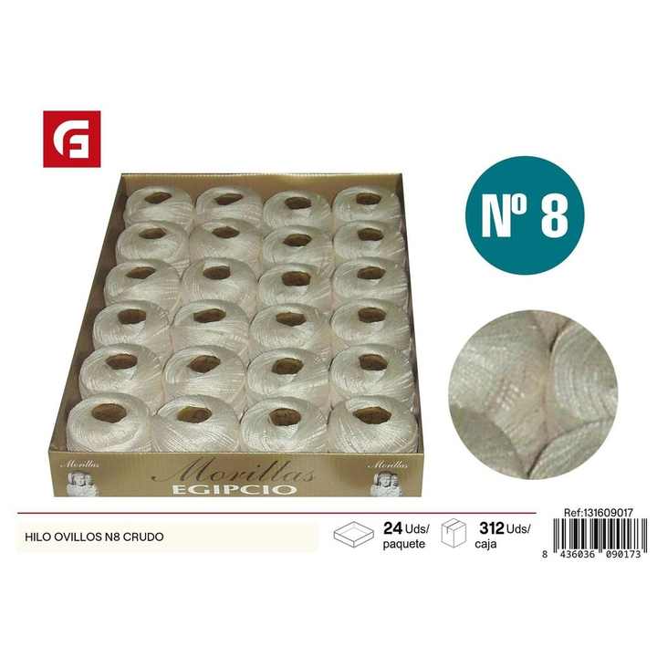 Raw N8 yarn balls - Haberdashery and sewing thread