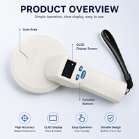 Lecteur RFID portable S03 ISO11784/5 134,2 kHz FDX-B LF, scanner de microchip pour animaux, lecteur d'étiquettes animales