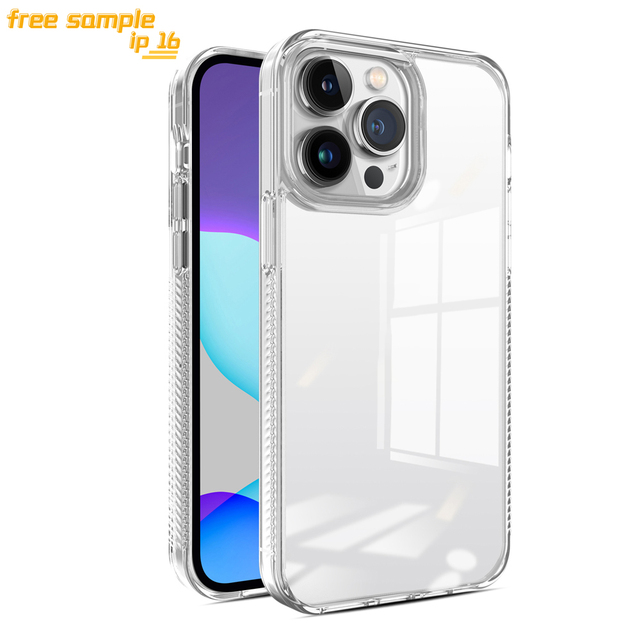 Wholesale Free Sample Cover for iPhone 16 Pro Max Fundas Case for IPhone16 Hard Back Acrylic Covers