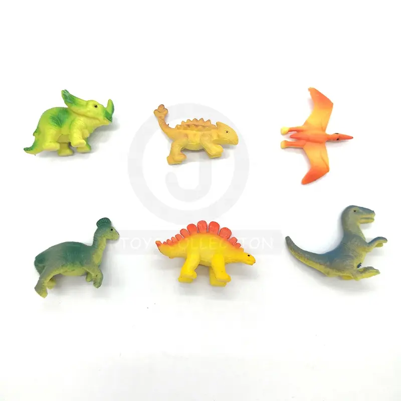 High Quantity Plastic Animal Figures 6 Design Small Dinosaur Toy For Kids