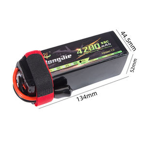 Sel Baterai Lithium-Ion Polimer 22.2V 4200mAh 6S 50C untuk Truk RC, Kapal, Yacht & Lainnya - Product Image 6