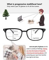 Lunettes de lecture progressif Anti-lumière bleue, verres optiques et ajustables, pour hommes et femmes, nouvelle collection