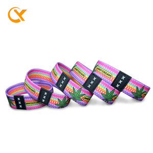 Bracelets NFC en tissu élastique avec logo personnalisé NTAG213, bracelets NFC réutilisables, sangle de poignet extensible, bracelet RFID tissé pour le contrôle d'accès - Product Image 4