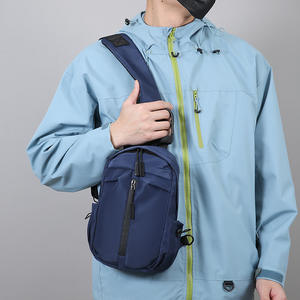 Oxford Cloth Men's Chest <b>Bag</b> <b>Large</b> Capacity Wear-Resistant Dark Blue Casual <b>Crossbody</b> <b>Bag</b> For Everyday Outfits Winter 2025 - Product Image 1