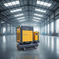 Compresor de Tornillo Ecológico VEXOR 7.5KW 10HP 8bar 220V 380V 4 en 1 - Bajo Impacto Ambiental - Solución Ecológica para Fábricas