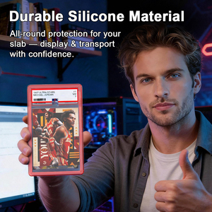PSA Card Slab Protector, Translucent Vibrant Color <b>Frame</b>, Standard Size, Drop & Scratch Proof Holder for Graded Sports TCG Cards - Product Image 6