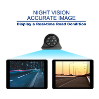 1080P IP68 6 luces retrovisor sistema de seguridad del vehículo lado trasero respaldo excavadora marcha atrás frente camión Cámara Monitor visión nocturna