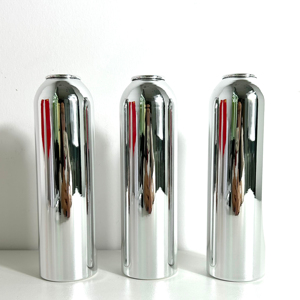 Aérosol Aluminium Can Aerosol Can Chrome Effect Accessorized 53*180mm BOV & Buses pour Gel Douche Moussant Haut <span class=keywords><strong>de</strong></span> Gamme - Product Image 1