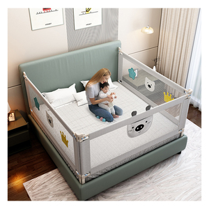 Protective Design Vertical Lifting Pink Baby Safety Bed <strong>Rail</strong> <strong>Guard</strong> for Babies - Product Image 1