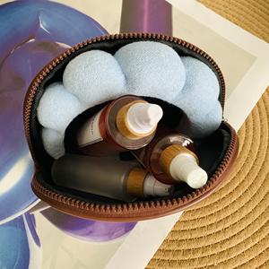 Sac cosmétique en cuir PU mode sacs de maquillage personnalisés sacs de rangement portables pour femmes hommes voyage en plein air plage - Product Image 6