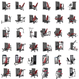 Lat Pulldown Seated <b>Row</b> Pin Loaded Dual <b>Machine</b> Selectorized Commercial Gym Strength Weight Stack China Factory Direct CE - Product Image 2