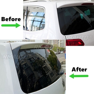 2 pièces, aileron arrière de voiture noir brillant, spoiler latéral pour Volkswagen Sharan 2011-2020, accessoires de voiture - Product Image 6