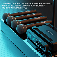 Microphone professionnel GAW-k44 sans fil Vhf Microphone portable pour les représentations scéniques Ktv à domicile