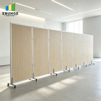 Paravent portable sur roulettes, écran de séparation pliable autoportant pour un espace flexible