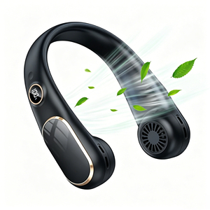 2026 New 4000Mah <b>Usb</b> Portable Neck Rechargeable <b>Mini</b> Hands-Free <b>Fan</b>, Outdoor Quick Cooling Sports Style Personal <b>Fan</b> - Product Image 1