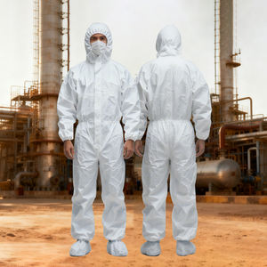 Gaun Lab setelan Overall pelindung Sms pakaian kerja nontenun sekali pakai pakaian kerja keseluruhan - Product Image 6