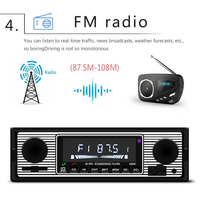 Récepteur audio de voiture classique SX-5513 BT Vintage double bouton tuner FM lecteur MP3 avec USB et AM Wave bande écran tactile autoradio