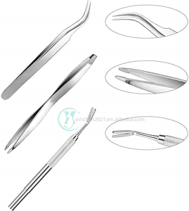 Di alta qualità 3 pezzi eco-friendly in acciaio inox Pet pulce & spick Set di strumenti per graffiare gancio pinzette clip - Product Image 3