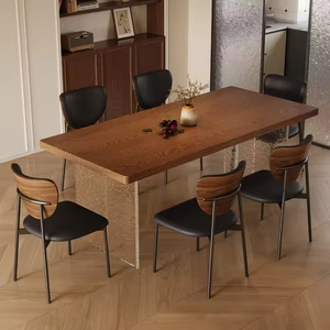 <span class=keywords><strong>Tavolo</strong></span> da Pranzo in Legno Massello Stile Antico <span class=keywords><strong>per</strong></span> Piccoli Appartamenti, <span class=keywords><strong>Tavolo</strong></span> <span class=keywords><strong>Rettangolare</strong></span> Sospeso in Legno Cerato Bianco Stile Retrò Francese - Product Image 3