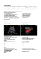 Système de diagnostic médical portable professionnel à échographie Doppler couleur haute exposition de 15,6 pouces pour clinique