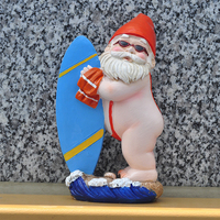 Qiao — figurine de nf en résine, artisanat créatif, Sculpture de pelouse, ornement de natation, jardin